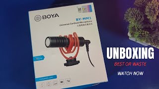 BOYA MM1 Mic  UNBOXING amp REVIEW  Best Budget Shotgun Mic [upl. by Siddra59]