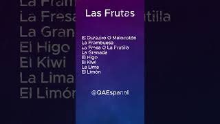 01 QAE Ep 192 Básicos  preguntasfrecuentes cosas vocabularios frutas frutasverduras [upl. by Kori]