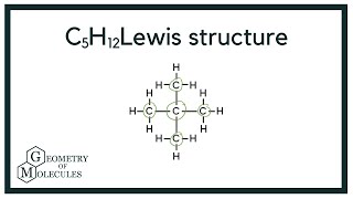 C5H12 Lewis Structure How to Draw the Lewis Structure for C5H12 Pentane [upl. by Nordgren]