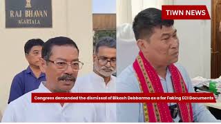 Minister Bikash Debbarma’s Zameendari’ claim turned heavy on him [upl. by Ahsetan80]