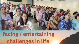 Facing or Entertaining the challenges by BK Mamta at St Josephs convent school [upl. by Bascio533]