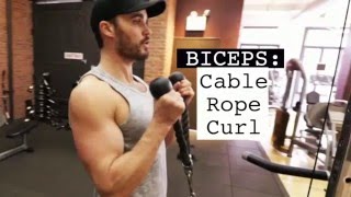 Biceps Cable Rope Curl [upl. by Assylem]