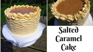 Salted Caramel Cake   how to [upl. by Yenittirb988]