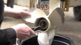 Evinrude Johnson outboard gear oil change [upl. by Atiuqahc22]