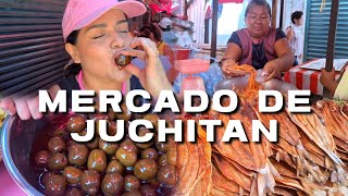 El MERCADO de JUCHITAN OAXACA Encontré GARNACHAS trajes BORDADOS de GALA Un paraíso [upl. by Leshia158]