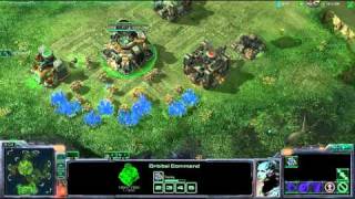 Starcraft 2 Terran Build Order  Double Command Center Open [upl. by Tempa]