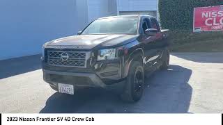 2023 Nissan Frontier Super Black Charcoal wCloth Seat Trim madera Visalia Fresno Financing Clovis [upl. by Acisej82]