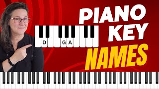 Learn Piano The Piano Key Names Easiest way ever Tutorial Easy HD [upl. by Osrock]