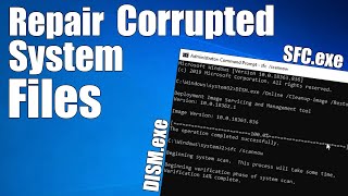 How to Fix Corrupt Windows 10 System Files  SCF and DISM Scan [upl. by Frohne888]