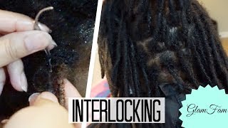 How to interlock hair  Locking hair [upl. by Celeste608]