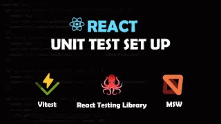 Vitest with React Testing Library Jestdom amp MSW [upl. by Narine]