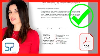 Cómo FIRMAR PDF con firma DIGITAL ✅ [upl. by Normac714]