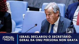 Conflito no Oriente Médio gera tensão no Conselho de Segurança da ONU  Jornal da Noite [upl. by Tapes141]