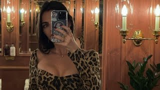 Kelly Piquet sizzles in lowcut leopard print dress on date night with F1 superstar Max Verstappen [upl. by Hum]