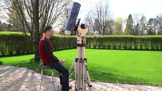 PierTech TriPier2 Height adjustable portable telescope pier demo [upl. by Nahtanod285]