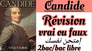 Candide ou LOptimismeأسئلة وأجوبة 2bac et bac libre كنديدVoltairequestion réponse الثانية باك [upl. by Baum825]