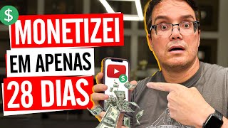 COMO MONETIZAR UM CANAL A JATO NO YOUTUBE MONETIZEI EM 28 DIAS [upl. by Imef]