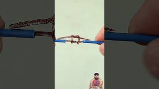 Teknik penyambungan kabel yg kuat tipsandtricks lifehacks electricwire tutorials satisfying [upl. by Adivad944]