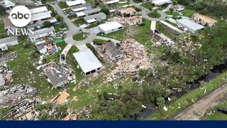 Hurricane Milton leaves death and destruction in its wake in Florida [upl. by Devad]