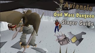 OSRS God Wars Dungeon Aviansies Slayer Guide 2017 [upl. by Anirrok655]