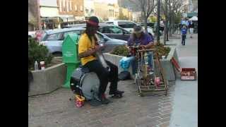 Buskers playing button accordion amp Washboard quotBayou pon pon specialquot [upl. by Atinrehs12]