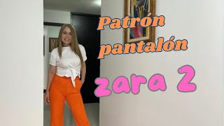 Omaira tvDIY patrones pantalón 👖 ZARA 2  aprende modistería en un solo vistazo [upl. by Ilyse235]