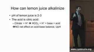 Dr David Goldfarb on Lemon Juice and Urine pH [upl. by Foskett]