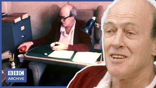 1982 ROALD DAHLs writing shed  Pebble Mill  Classic Celebrity Interview  BBC Archive [upl. by Adlin]