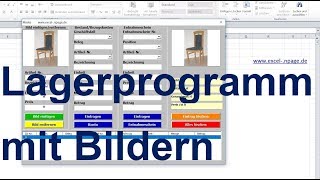 2 Lager Programm mit Bildern in Excel VBA selber erstellen [upl. by Nryhtak157]