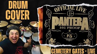 Pantera  Cemetery Gates Live  Drum Cover [upl. by Pierrepont]