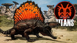 Diese SCHARFEN ZÄHNE fügen STARKE BLUTUNGEN zu 🦷🩸 ÜBERLEBEN als DIMETRODON 🦎  Path of Titans [upl. by Trip]