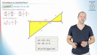 Gelijkvormigheidafhankelijke lijnstukken  WiskundeAcademie [upl. by Jerold]