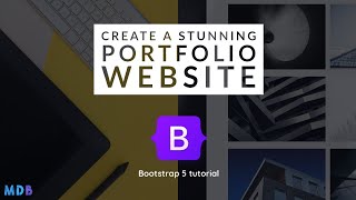 Create a Stunning Responsive Portfolio Website with Bootstrap 5 [upl. by Spevek]