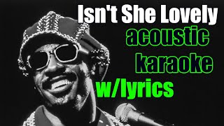 Isnt She Lovely  Stevie Wonder  Acoustic InstrumentalKaraoke [upl. by Sesmar]