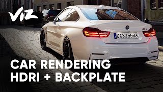 Rendering a car with HDRI and backplate  3Ds Max  FStorm [upl. by Eniretak]