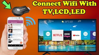 AnyCast How To Connect Smartphone To TV LED TV HDTV [upl. by Erdied]