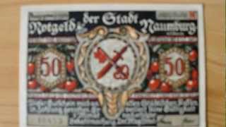 Notgeld der Stadt Naumburg  50 Pfennig in HD [upl. by Agni16]