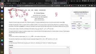 Codeforces Round 685  Circle game  Simple solution  Problem D [upl. by Chadwick]