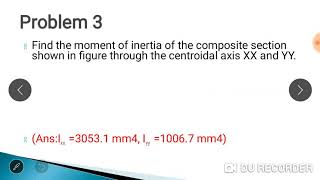 Moment of inertia of composite sections  about Centroidal axis symmetrical figure [upl. by Ellekcir]