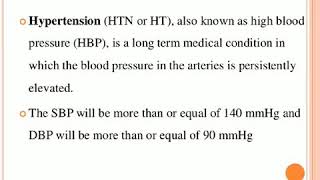 Hypertension Nursing Notes [upl. by Anirehs995]