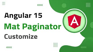 41 Mat Paginator primary accent warn theme Customization in Angular 15  angular 15 tutorial [upl. by Rhynd]