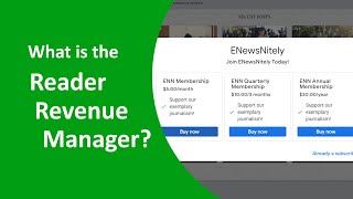 What is the Reader Revenue Manager [upl. by Ginger]