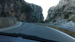 Scenic drive from Plakias to the city of Rethymno Crete [upl. by Notsirk]