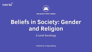 Gender and Religion  Beliefs in Society  AQA ALevel Sociology [upl. by O'Brien]