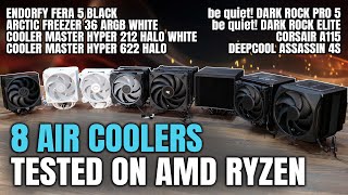 8 New AIR Coolers Tested on AMD Ryzen  May 2024 [upl. by Martita106]