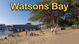 Watsons Bay walking tour Australia March 2024  4K Video [upl. by Darcia]