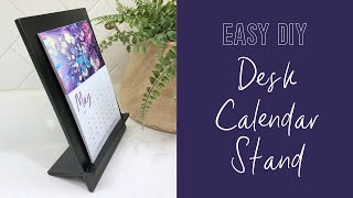 Very Easy Desk Calendar Stand Only One Tool Needed [upl. by Gower632]