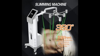 NonInvasive 6D Laser Fats Beauty Machine Lipolysis Green Light Lipo Cold Laser 532Nm For Fat Loss [upl. by Conroy]