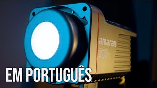 Aputure amaran 200x review em português [upl. by Northway]