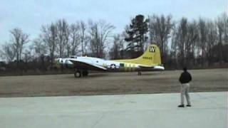 B17G Chuckie arrives at the Military Aviation Museum [upl. by Mahala]